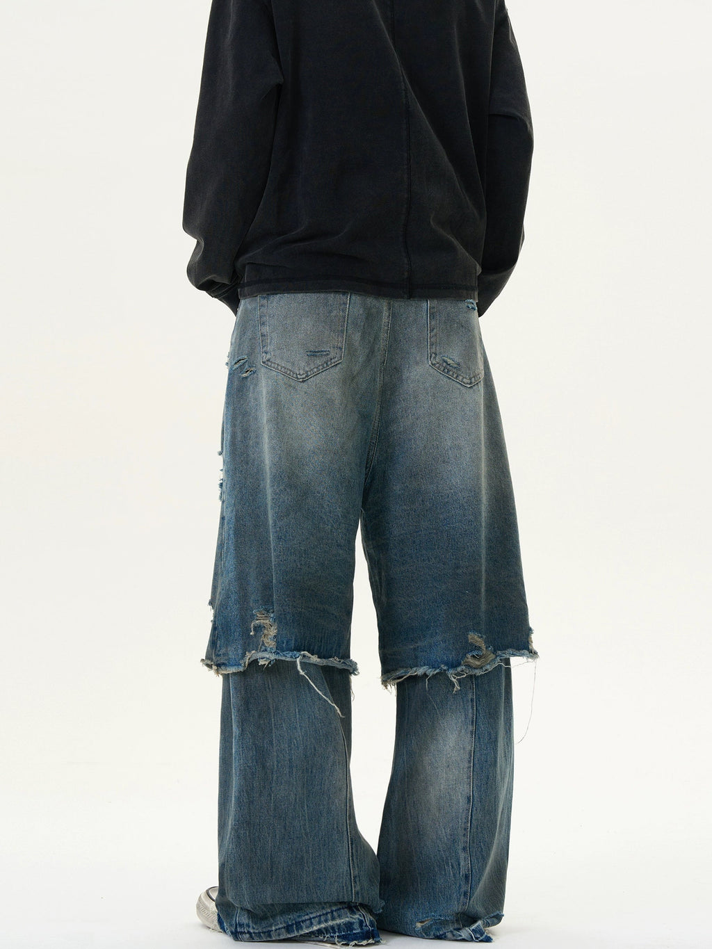 Stacked Wasteland Old Splicing Jeans  OR0144