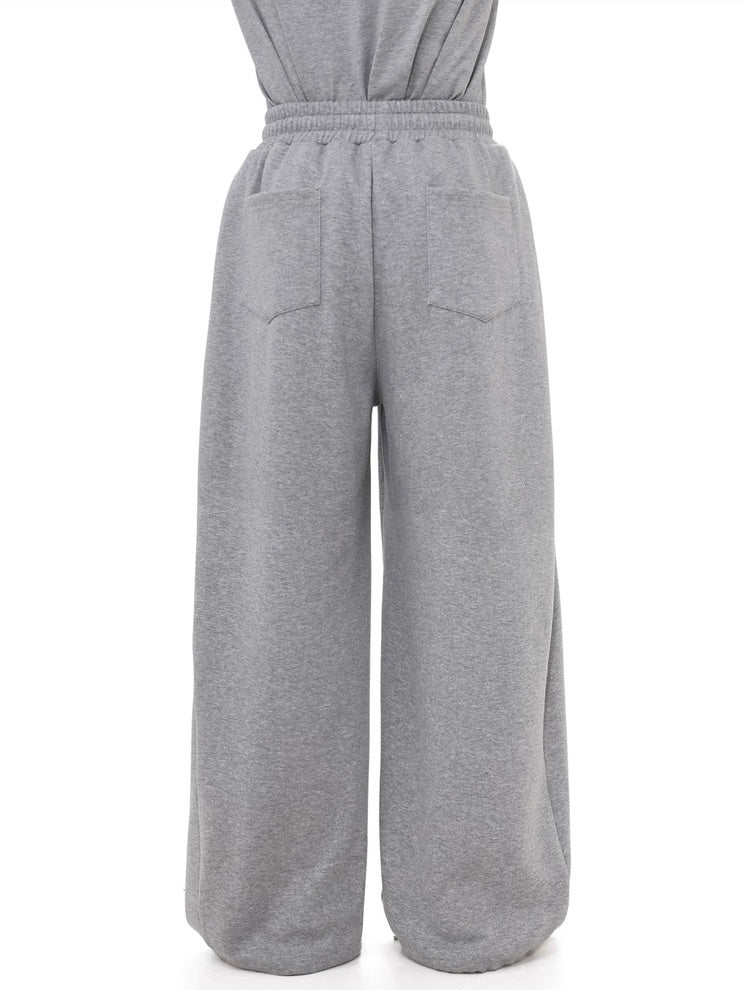 Drawstring Wide Sweat Pants  OR0148