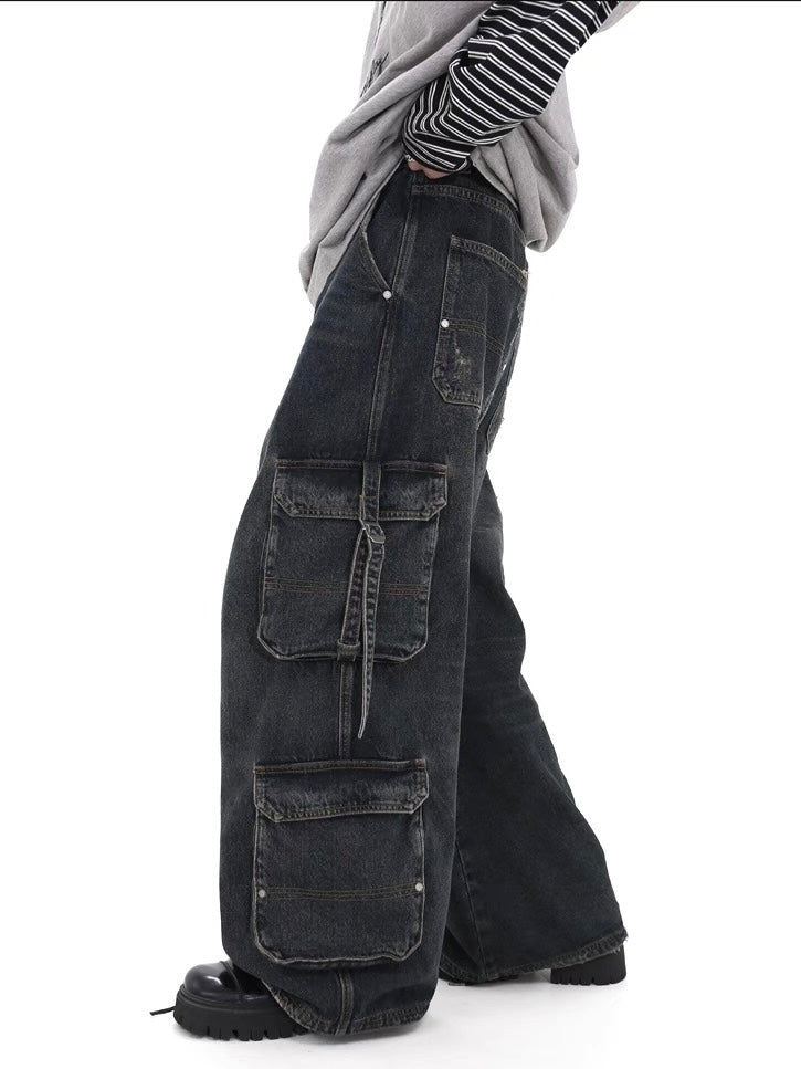Mainline Old Washed Workwear Jeans  OR0149