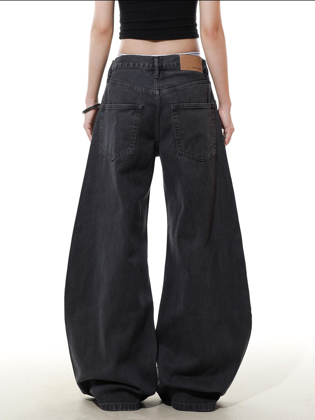Vintage Pleated Machete Denim Pants  OR0156