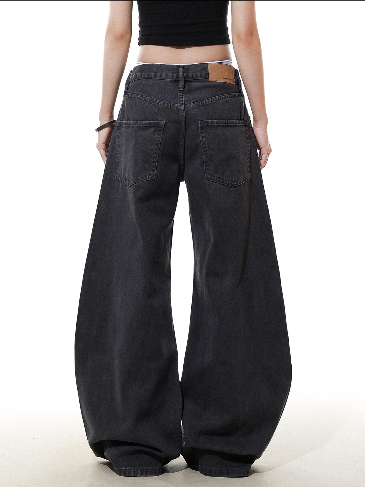 Vintage Pleated Machete Denim Pants  OR0156