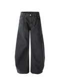 Vintage Pleated Machete Denim Pants  OR0156