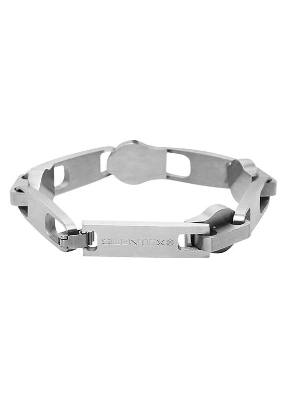 Brushed Titanium Zip Head Chain Bracelet  OR0158