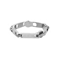 Brushed Titanium Zip Head Chain Bracelet  OR0158
