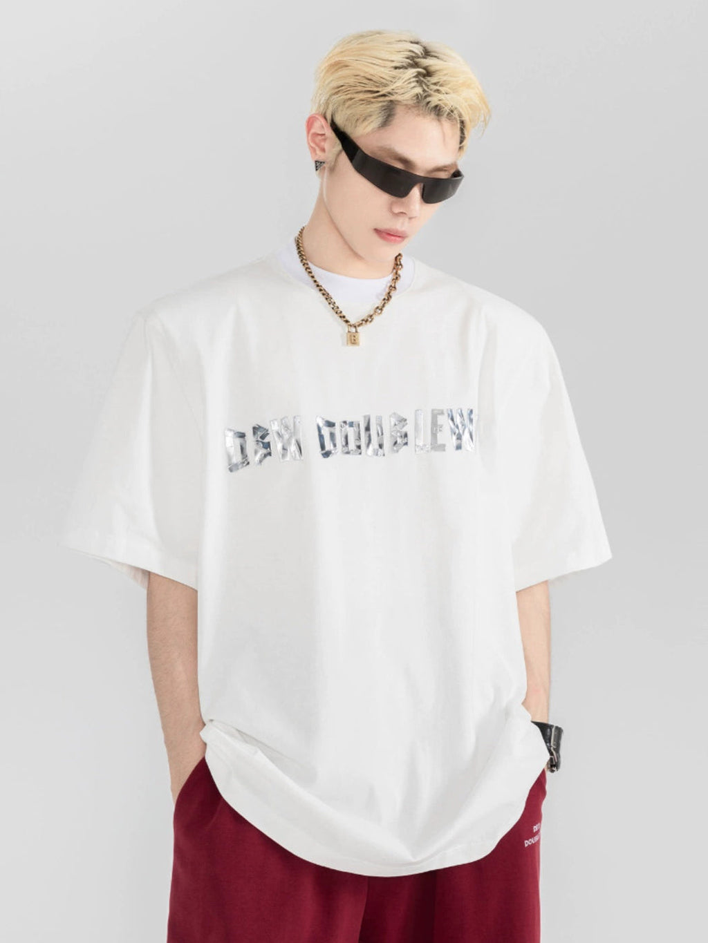Heavy Shoulder Patched Tee  OR0160