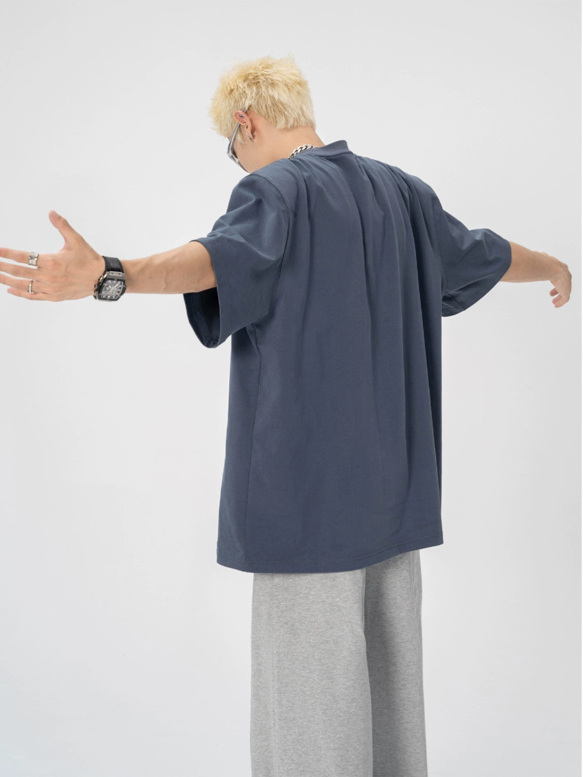 Heavy Shoulder Patched Tee  OR0160