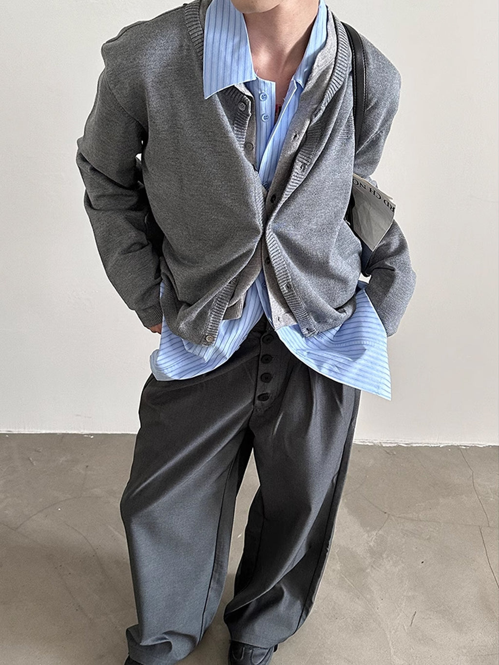 Layered Splicing Cardigan  OR0162