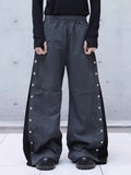 Side Button Splicing Pants  OR0176