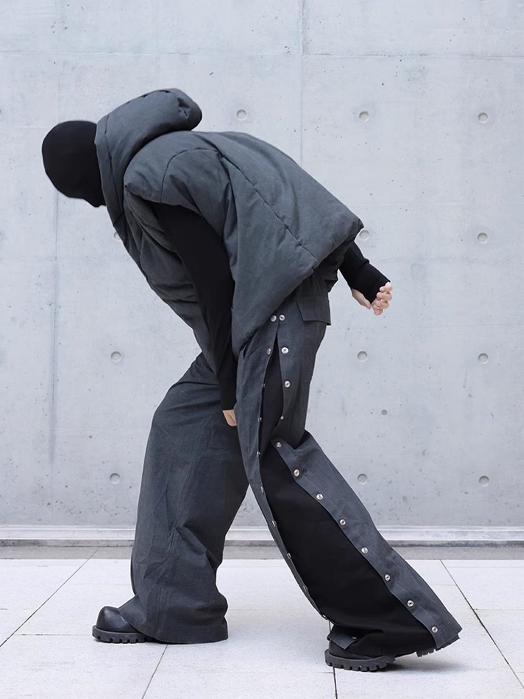 Side Button Splicing Pants  OR0176