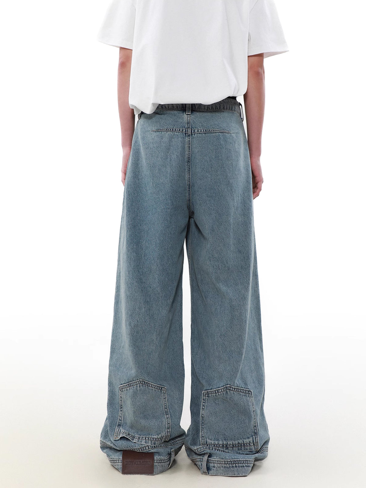 Inverted Wide Denim Pants  OR0178