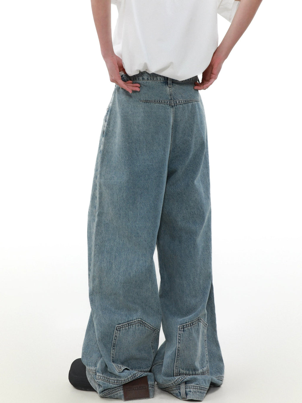 Inverted Wide Denim Pants  OR0178