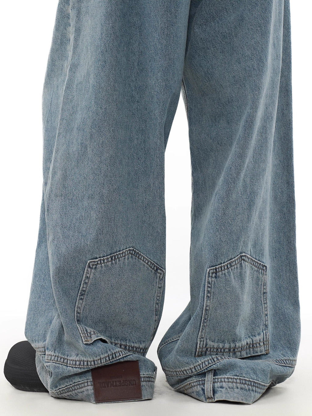 Inverted Wide Denim Pants  OR0178