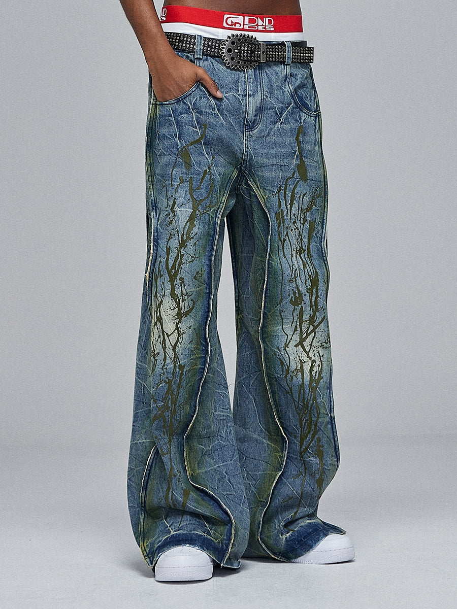 Dirty Painter Denim Pants  OR0183
