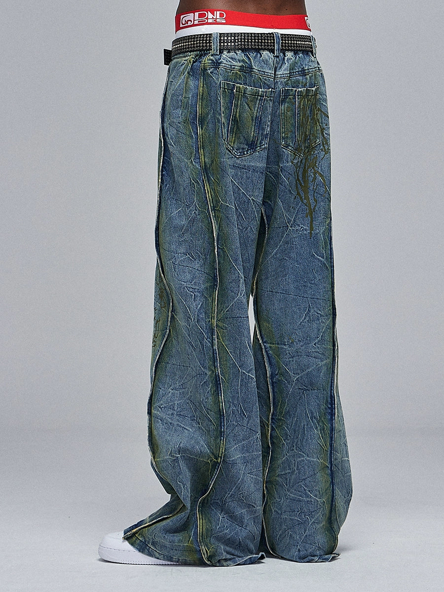Dirty Painter Denim Pants  OR0183