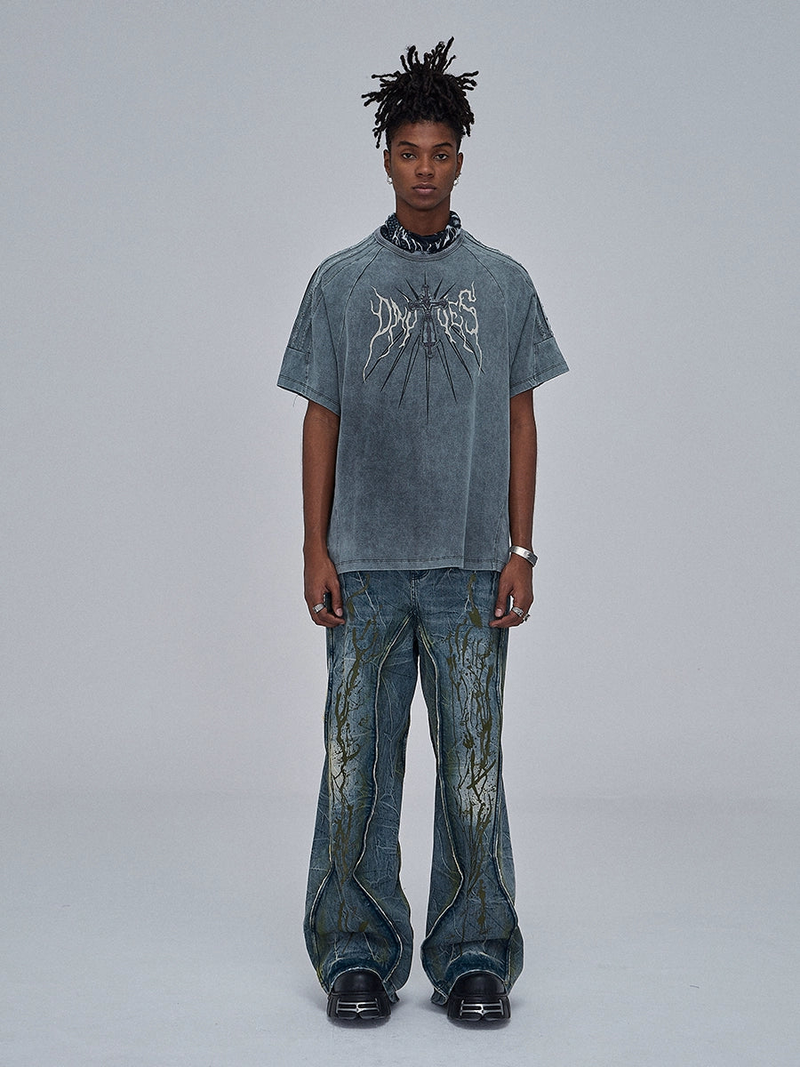 Dirty Painter Denim Pants  OR0183