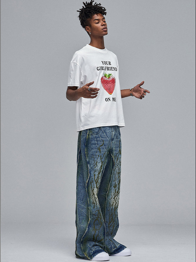 Dirty Painter Denim Pants  OR0183