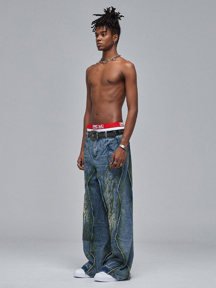 Dirty Painter Denim Pants  OR0183