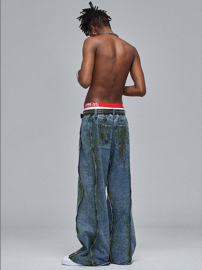 Dirty Painter Denim Pants  OR0183
