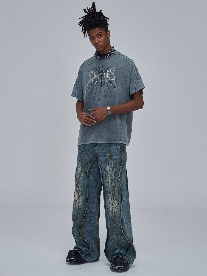 Dirty Painter Denim Pants  OR0183