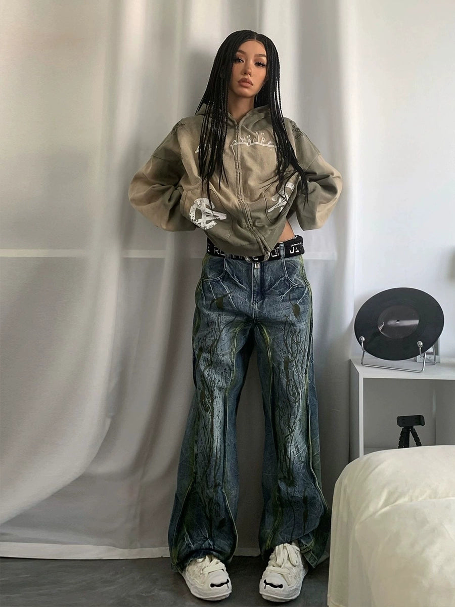 Dirty Painter Denim Pants  OR0183