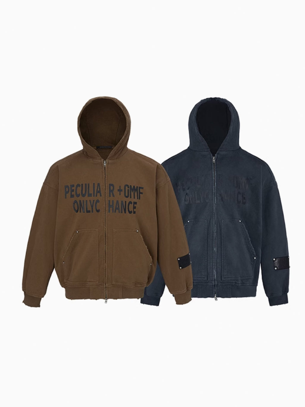 Double Zip Up Hoodie  OR0185