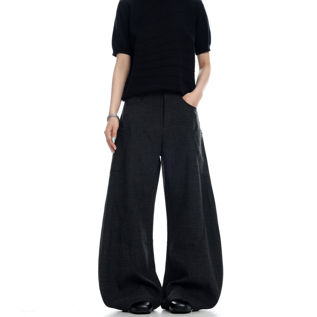 Curved Wide Leg Pants  OR0187