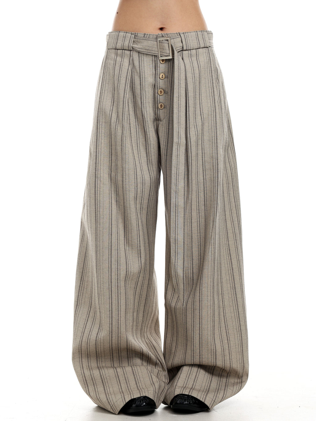 Pinstripe Wide Leg Pants  OR0189