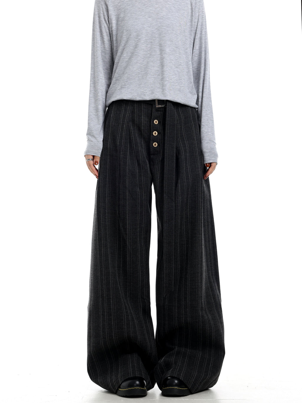 Pinstripe Wide Leg Pants  OR0189
