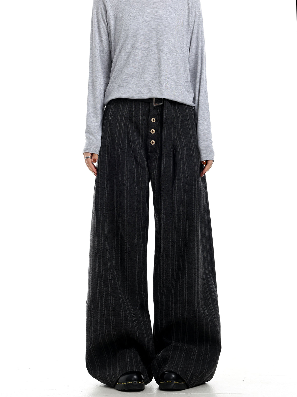 Pinstripe Wide Leg Pants  OR0189