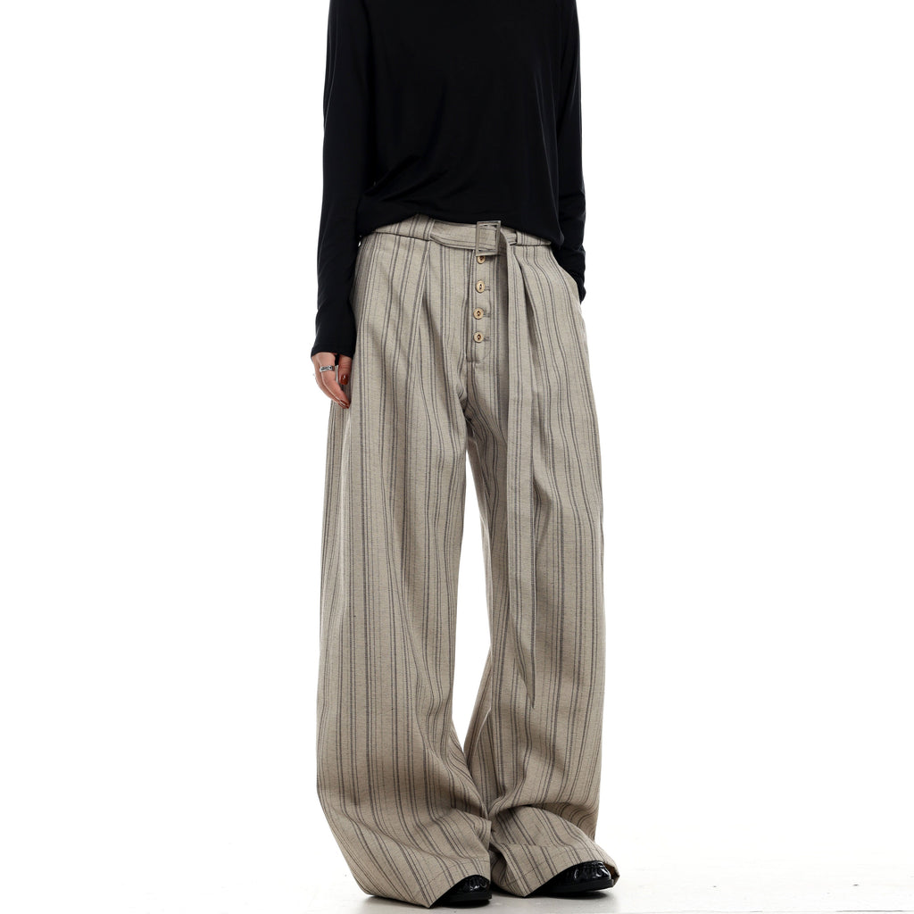 Pinstripe Wide Leg Pants  OR0189
