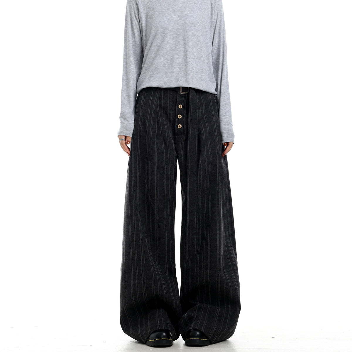 Pinstripe Wide Leg Pants  OR0189