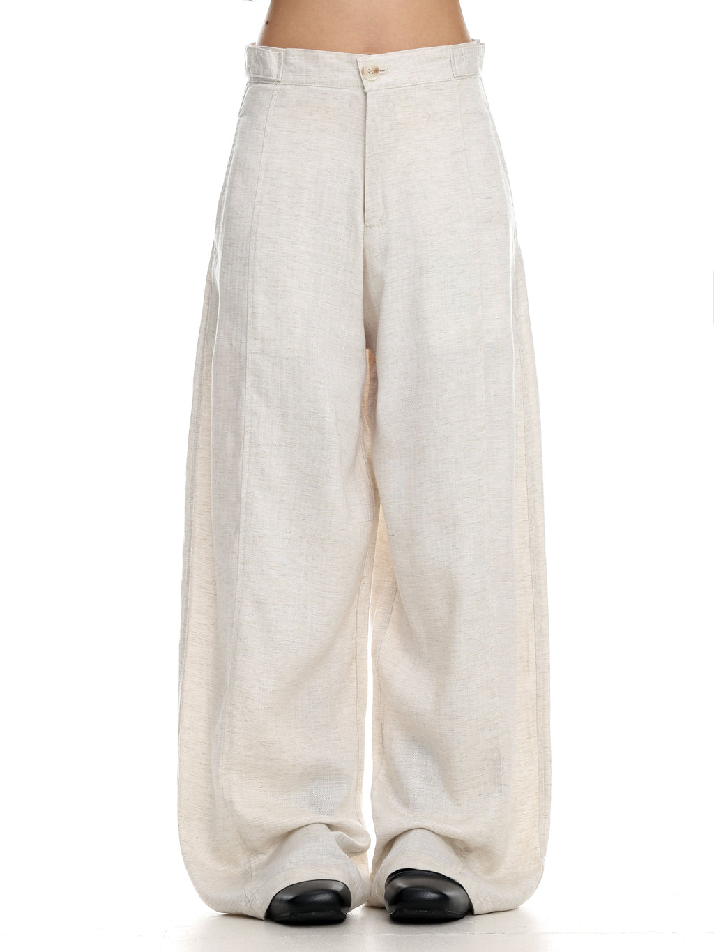 Linen-Look Wide-Leg Trousers  OR0192
