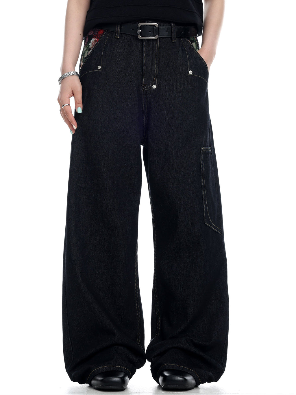 Floral Selvedge Denim  OR0194