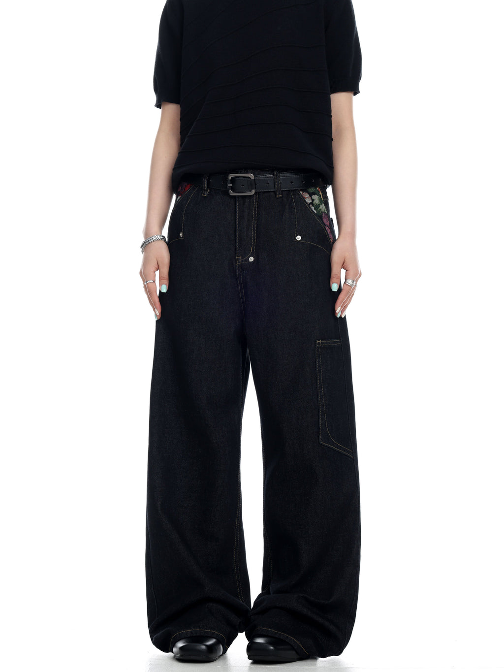 Floral Selvedge Denim  OR0194