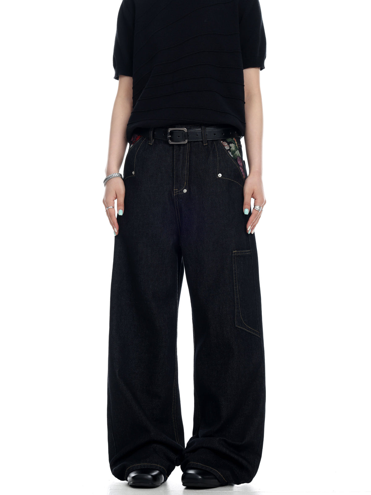 Floral Selvedge Denim  OR0194