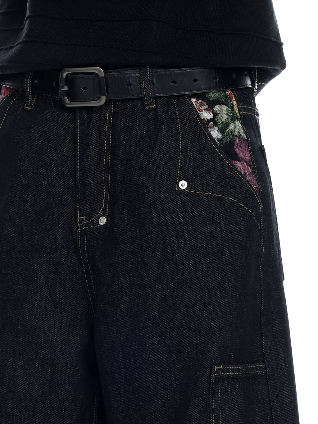 Floral Selvedge Denim  OR0194