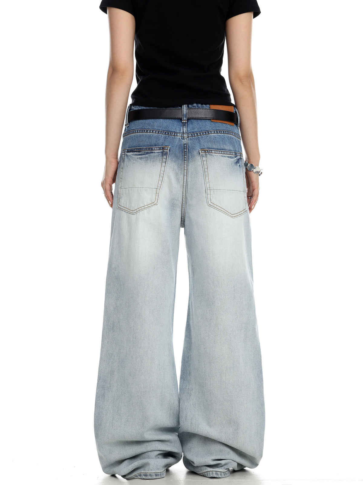 Gradient Washed Bootcut Jeans  OR0197