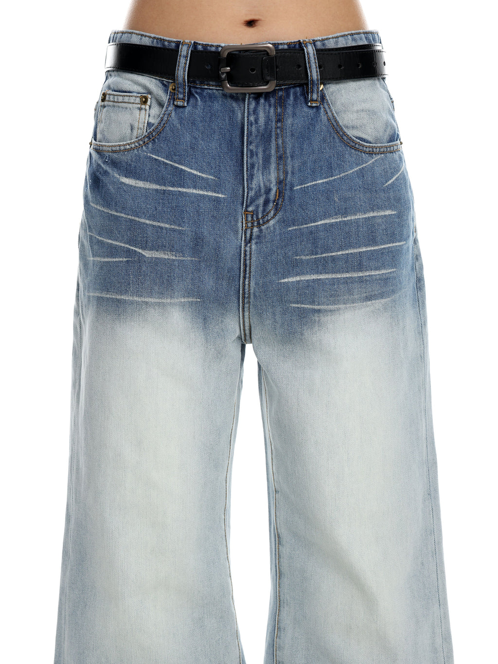 Gradient Washed Bootcut Jeans  OR0197
