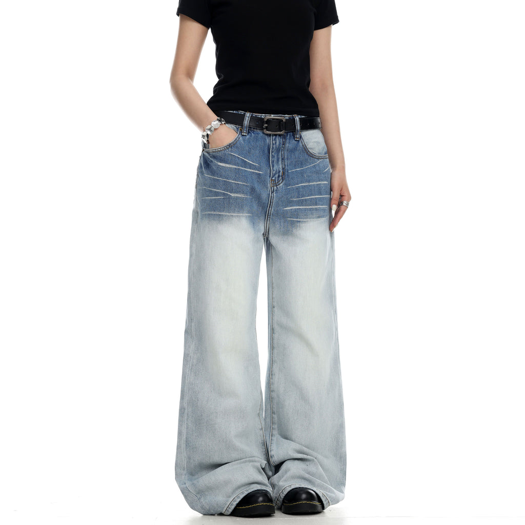 Gradient Washed Bootcut Jeans  OR0197