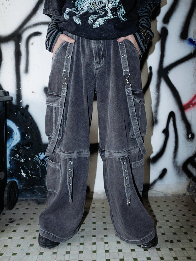 Strap Washed Jeans  OR0198