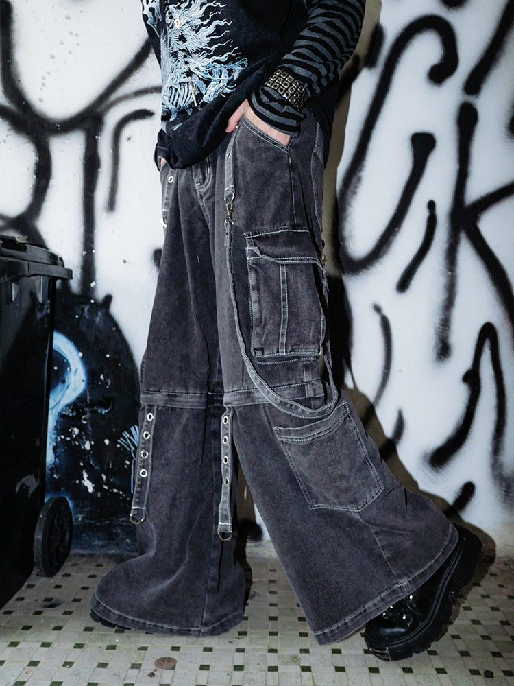 Strap Washed Jeans  OR0198