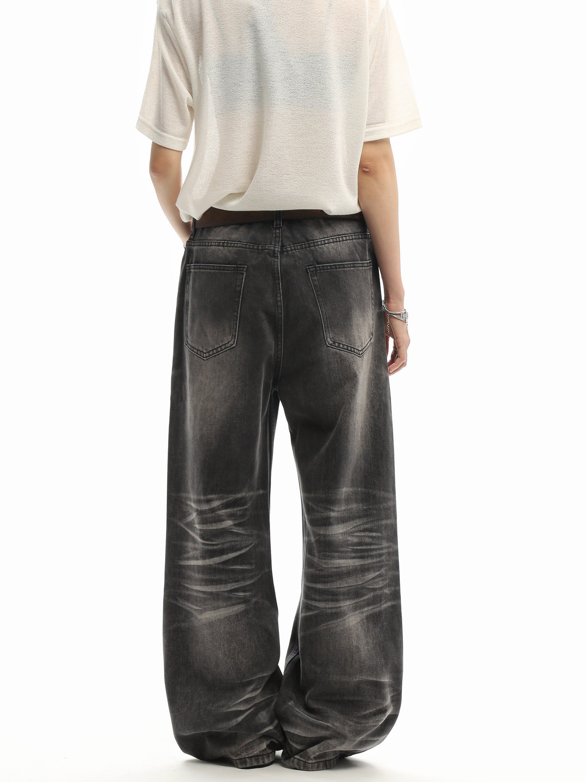 Ripple Wash Relaxed Jeans  OR0203