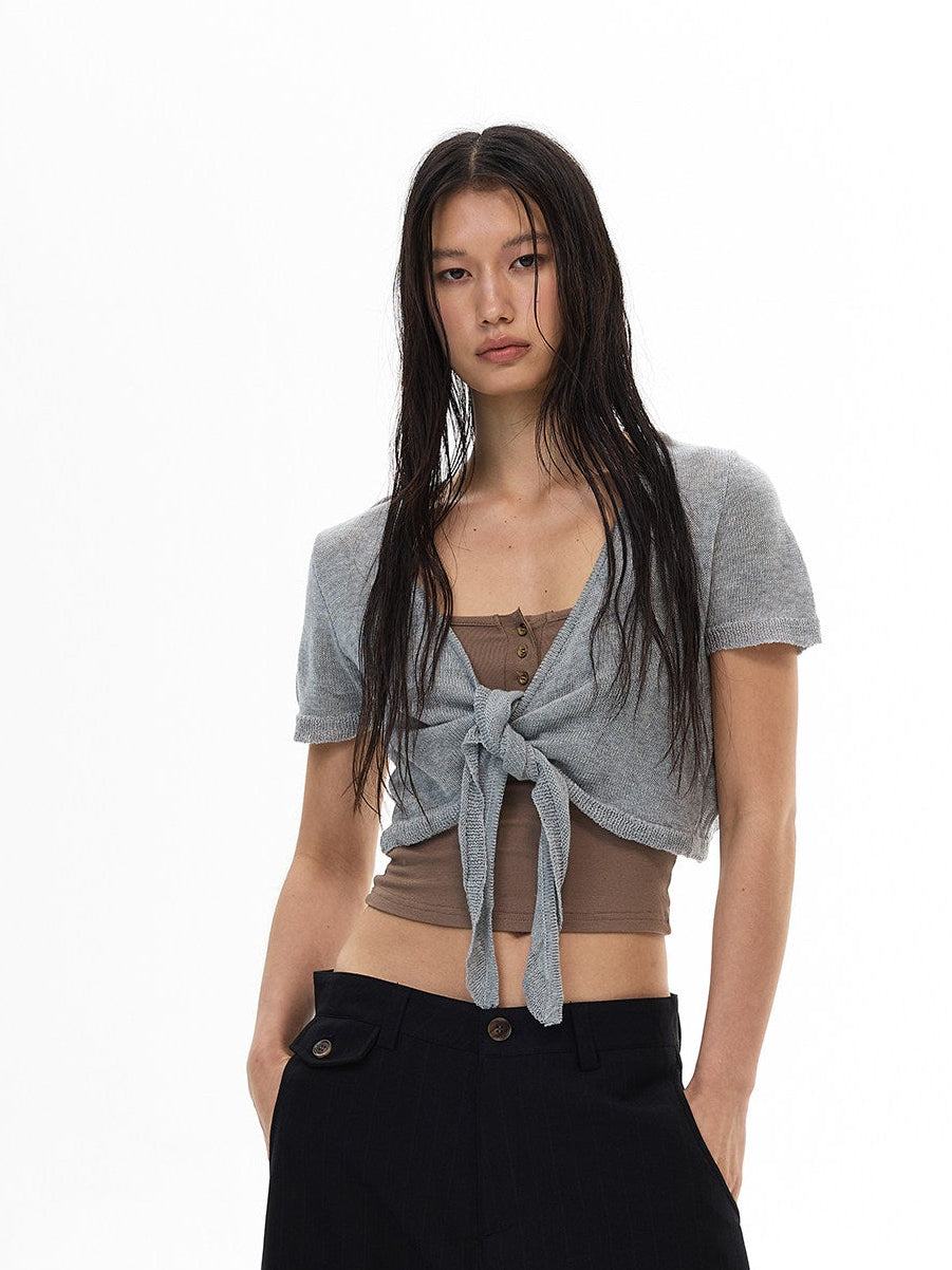 Relaxed Knit Shrug  OR0205