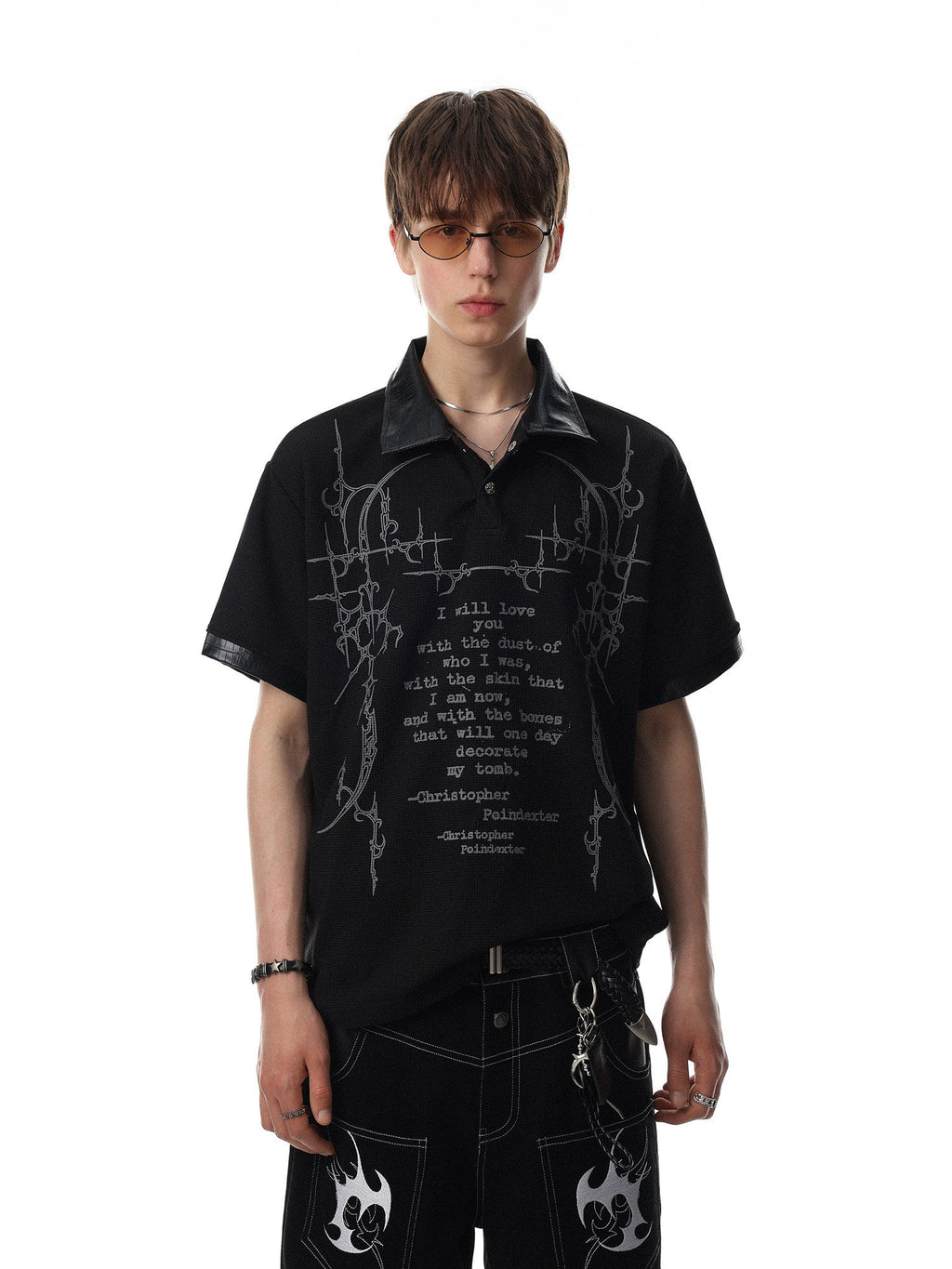 Vintage Gothic Waffle Polo  OR0210