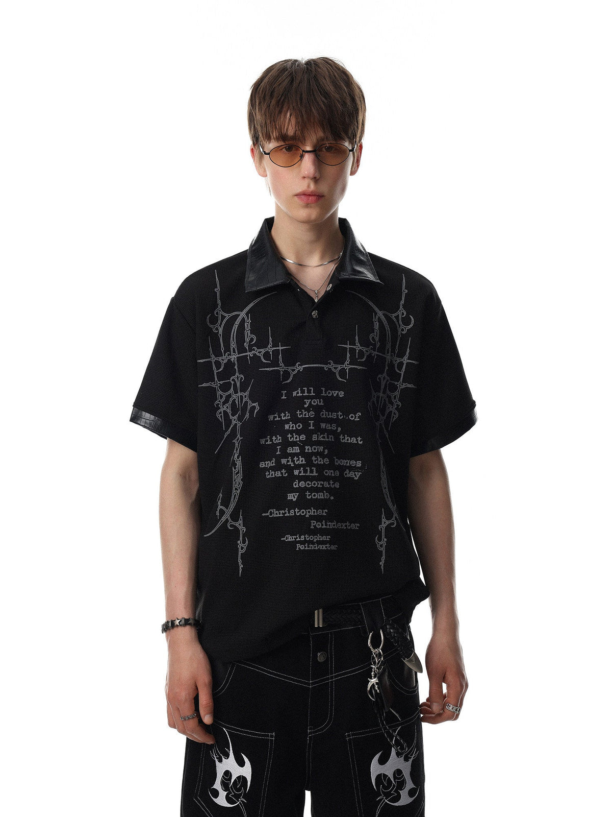 Vintage Gothic Waffle Polo  OR0210