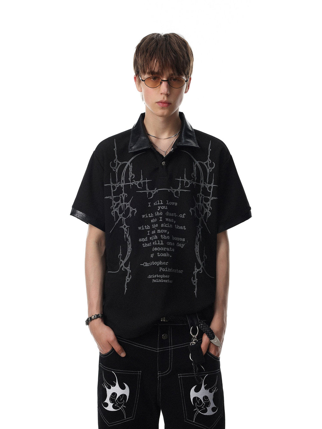 Vintage Gothic Waffle Polo  OR0210