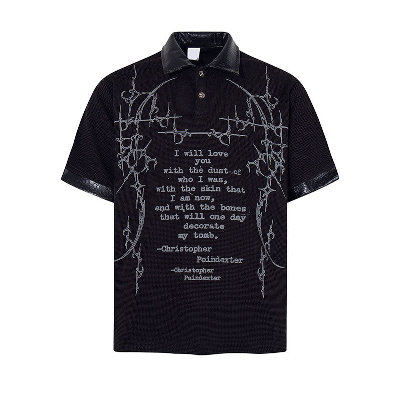 Vintage Gothic Waffle Polo  OR0210