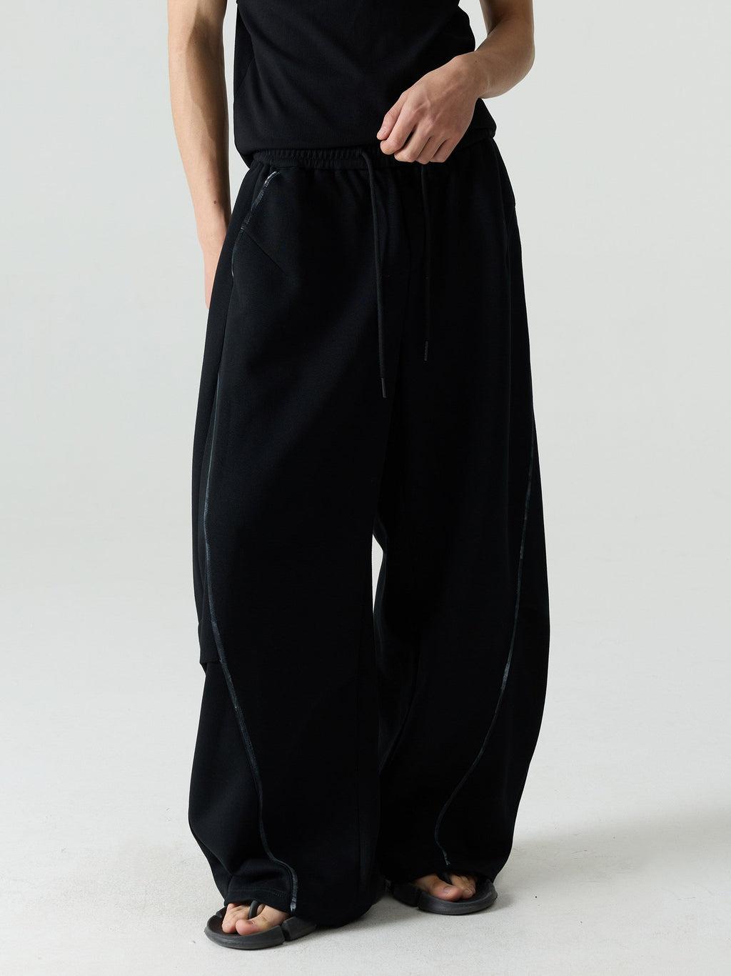 Graffiti Wide-Leg Sweatpants  OR0212