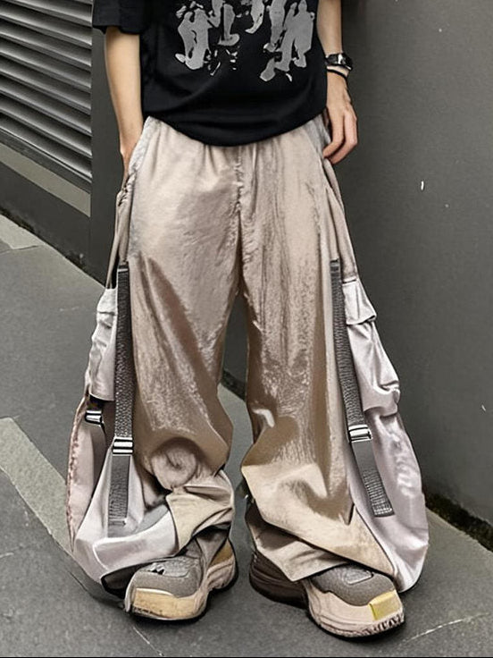 Multi-Pocket Lightweight Parachute Pants  OR0214