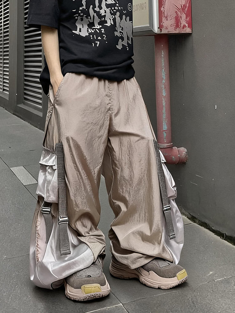 Multi-Pocket Lightweight Parachute Pants  OR0214